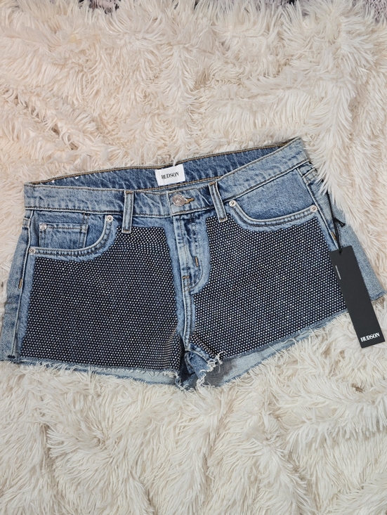 Hudson Jeans Pants - Hudson Jeans 'Kenzie' Cut Off Denim Shorts with Black Studded Front Size 28 NWOT